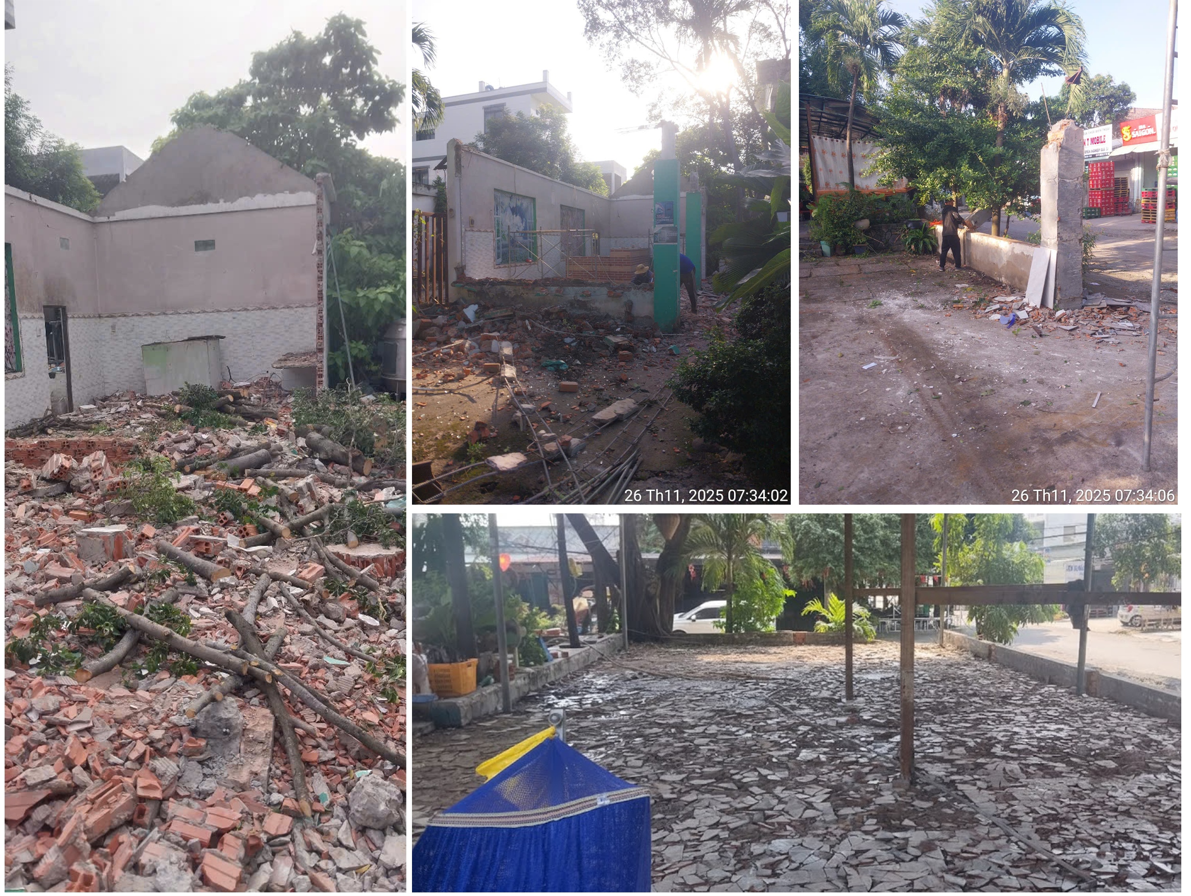 Tháo dỡ lấy mặt bằng