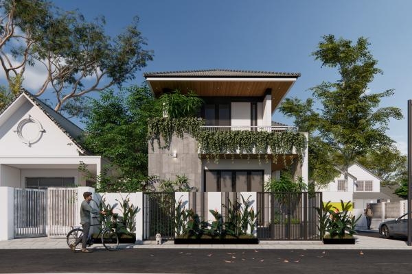 Thiết kế mặt tiền nhà phố Tân Phú