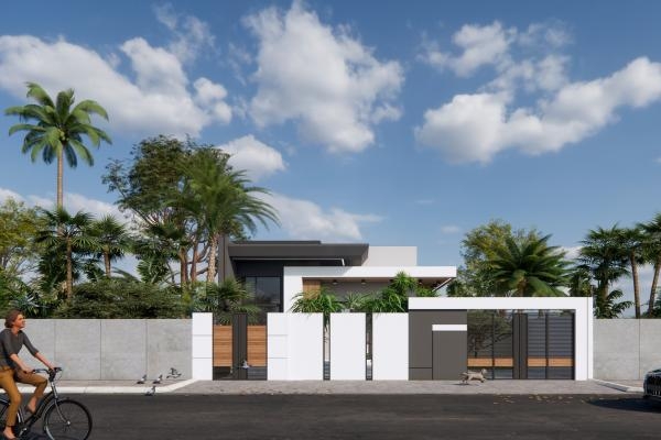 Thiết kế mặt tiền villa