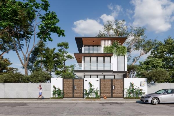 Thiết kế mặt tiền nhà phố Quận 9