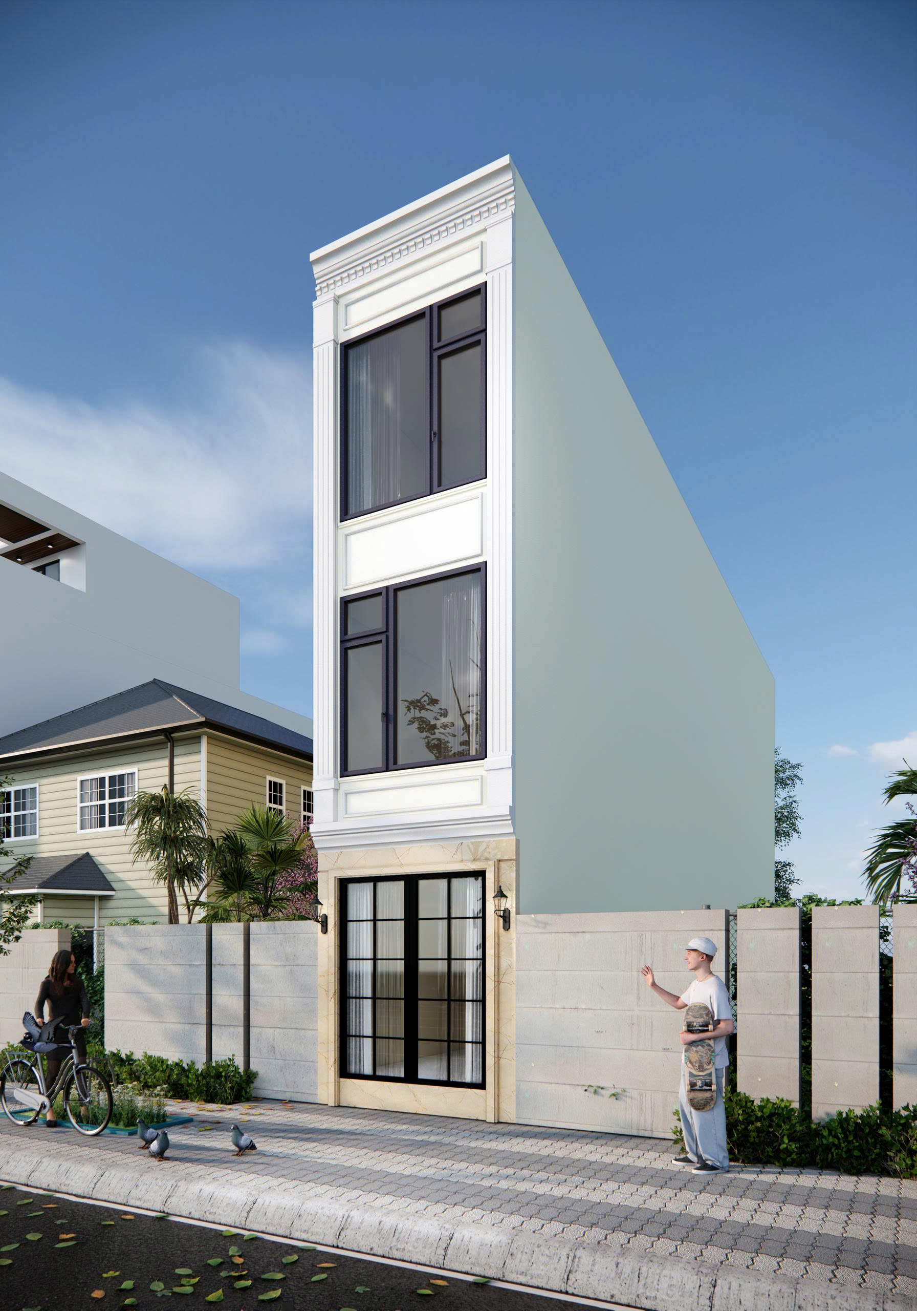 Thiết kế mặt tiền nhà phố Tân Bình