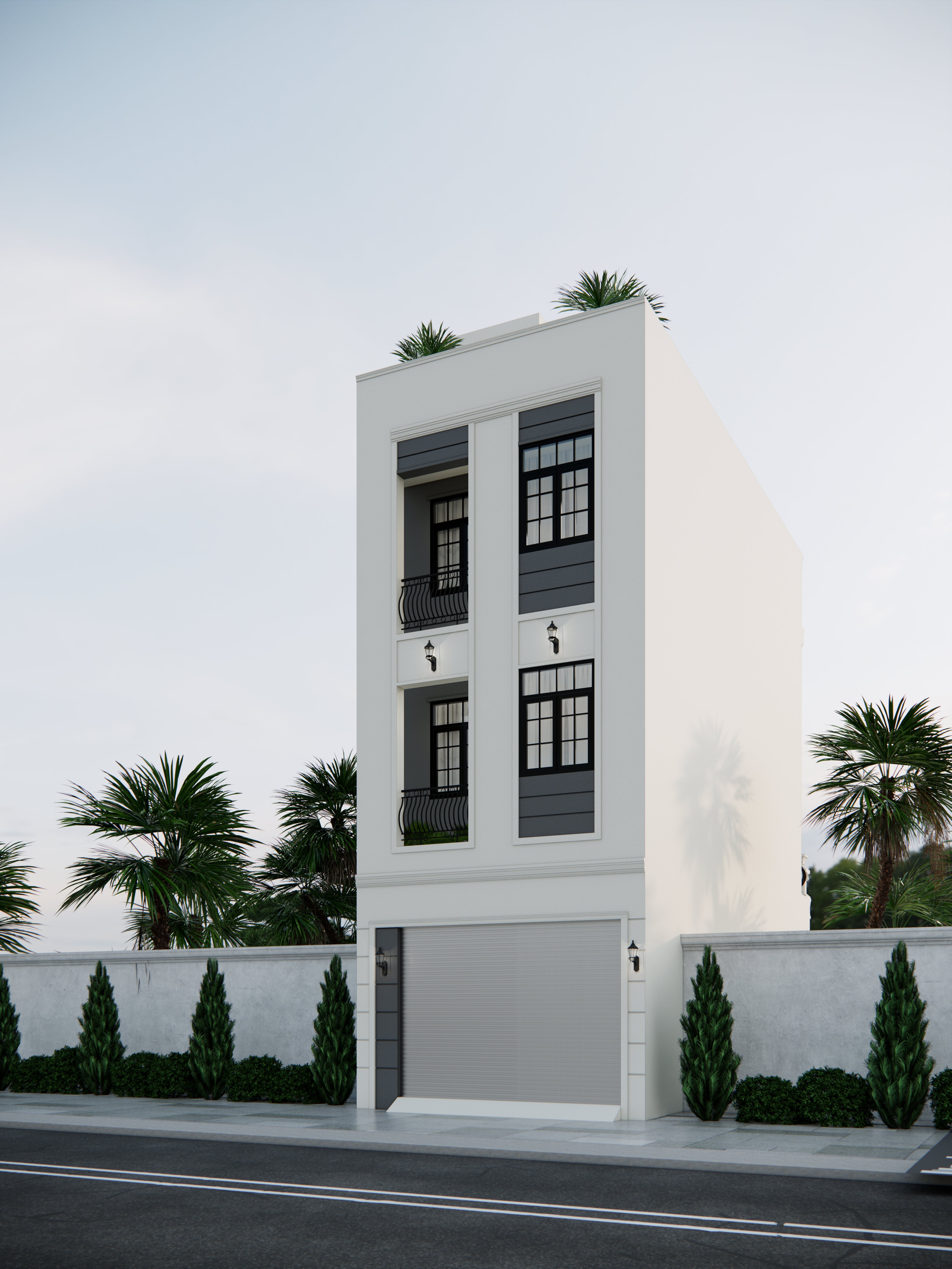 Thiết kế mặt tiền nhà phố Thủ Đức