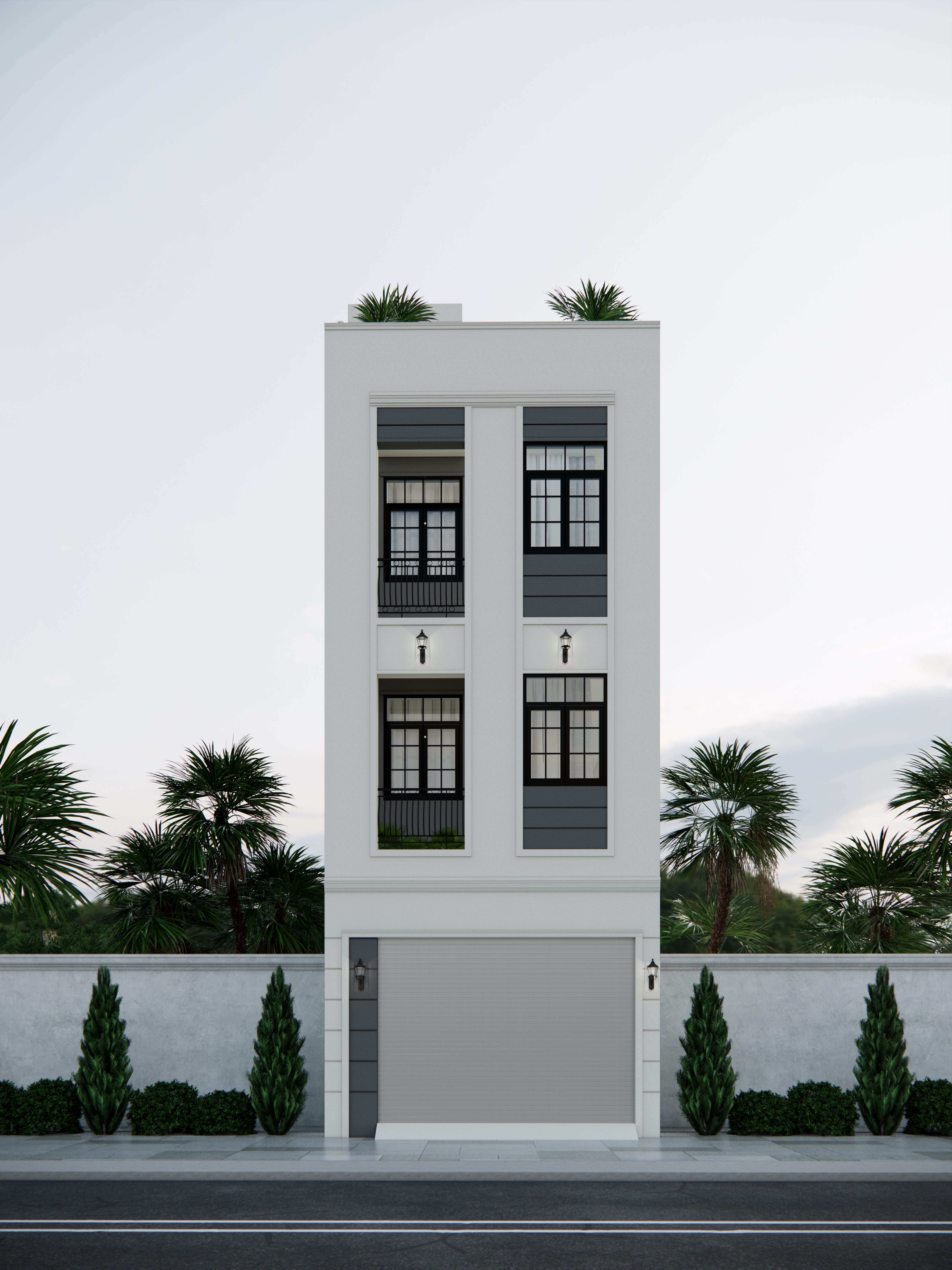 Thiết kế mặt tiền nhà phố Thủ Đức