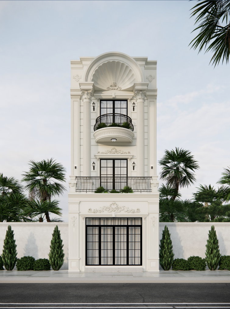 Thiết kế mặt tiền nhà phố Thủ Đức