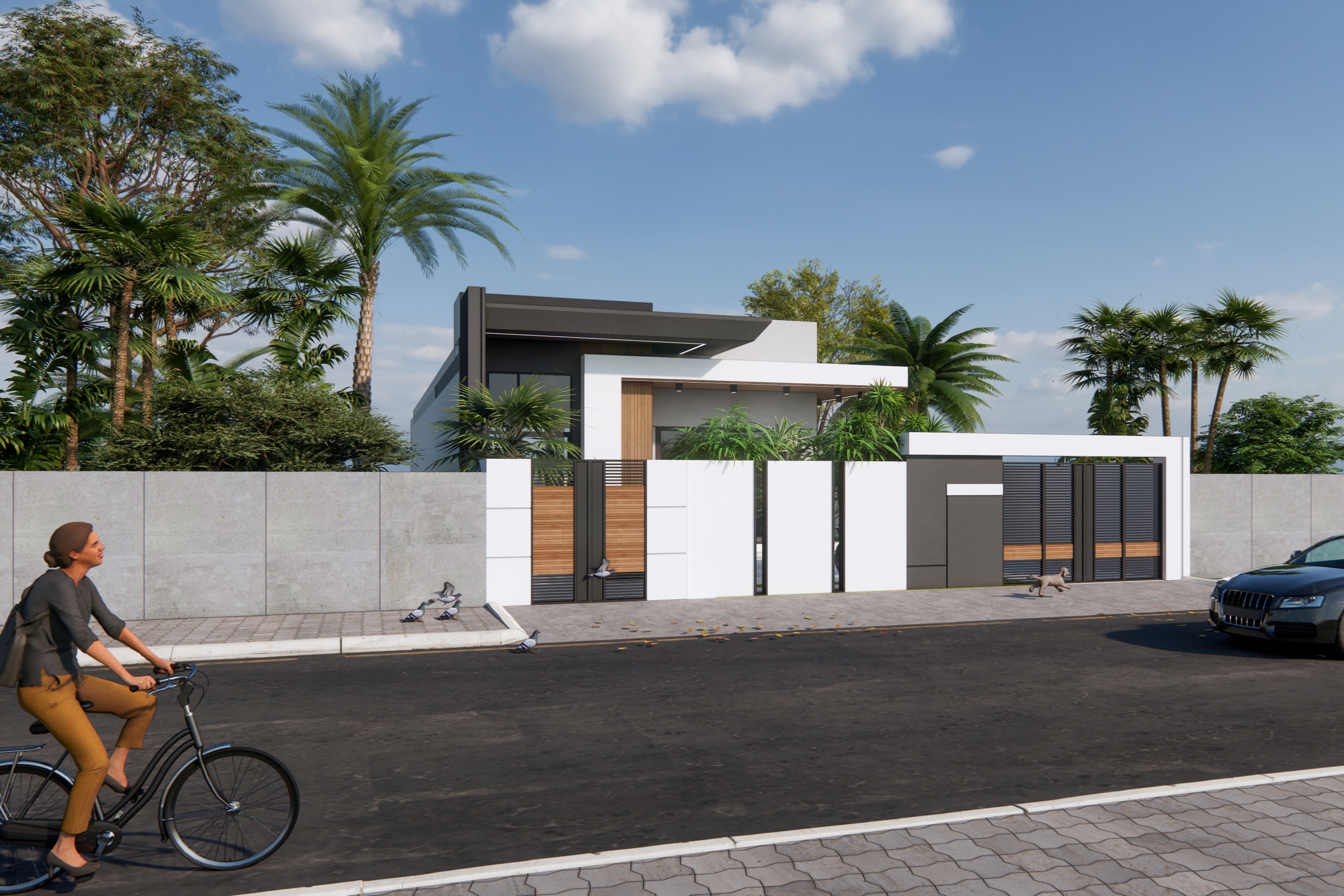 Thiết kế mặt tiền villa Thiết kế mặt tiền villa