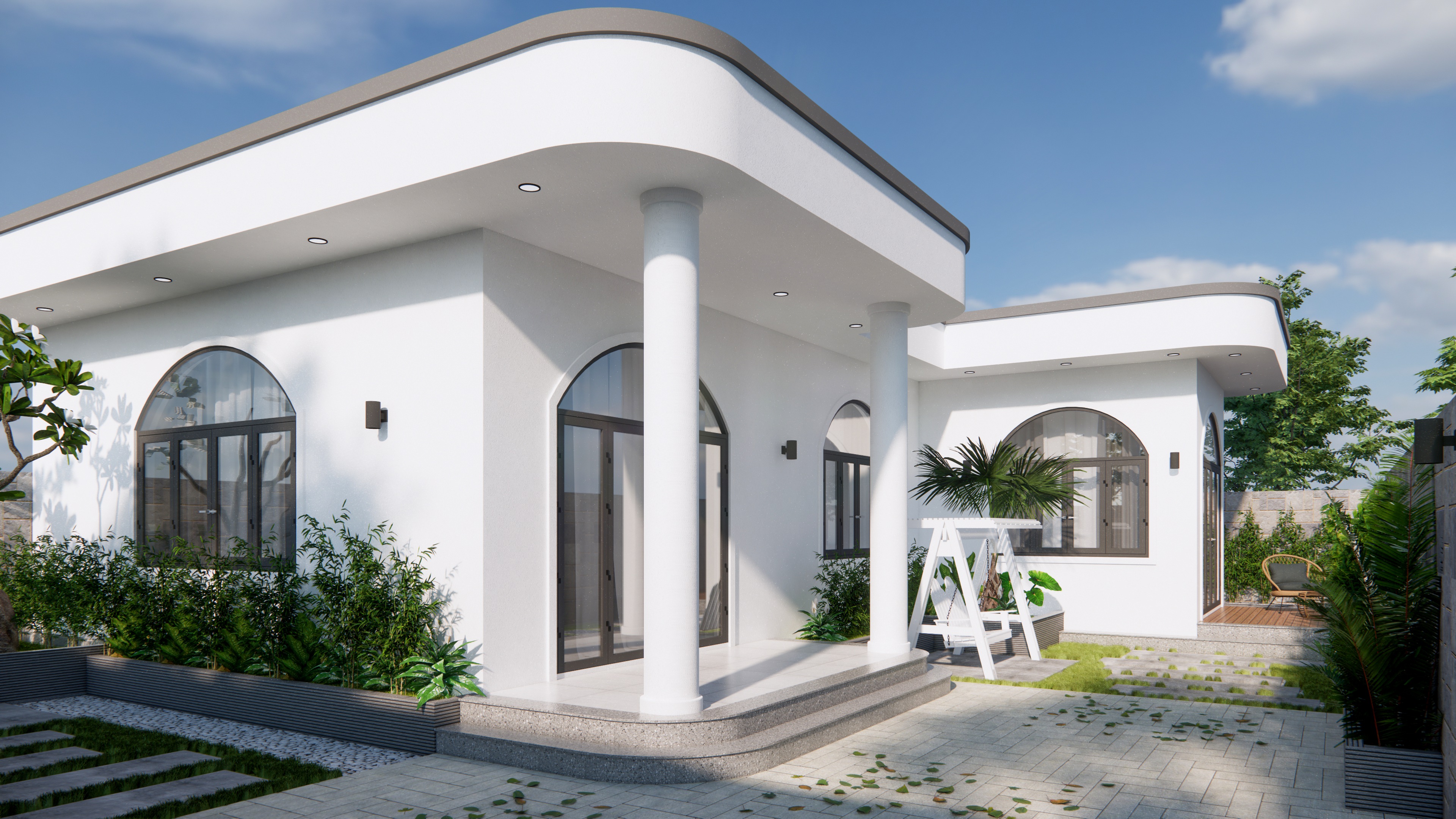 Thiết kế mặt tiền nhà cấp 4 Thiết kế mặt tiền nhà cấp 4