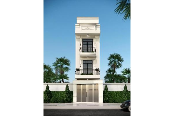 Thiết kế mặt tiền nhà phố Lái Thiêu
