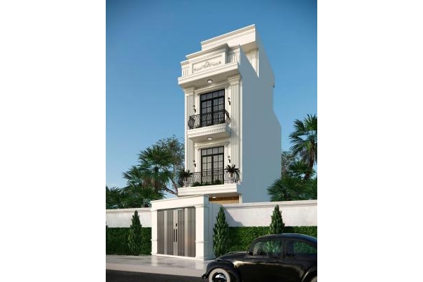 Thiết kế mặt tiền nhà phố Lái Thiêu