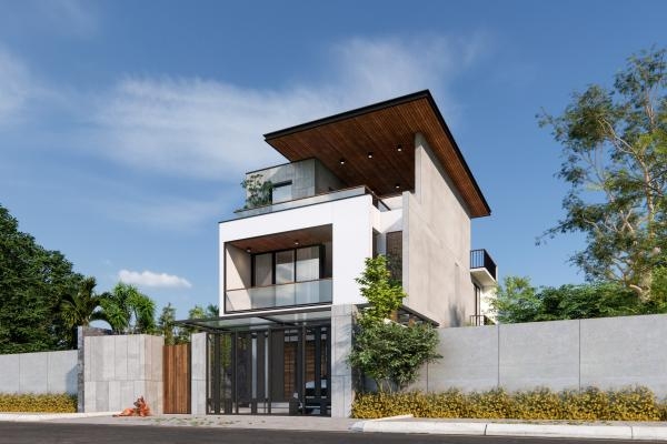 Thiết kế mặt tiền nhà phố Dĩ An