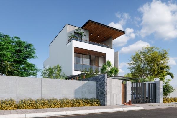 Thiết kế mặt tiền nhà phố Dĩ An