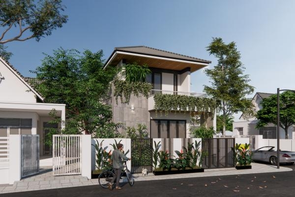 Thiết kế mặt tiền nhà phố Tân Phú