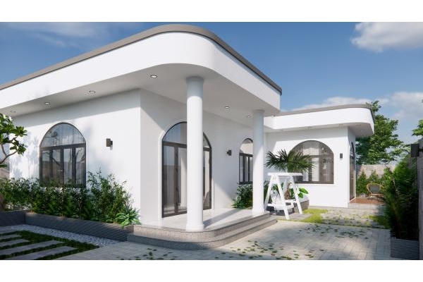 Thiết kế mặt tiền nhà cấp 4