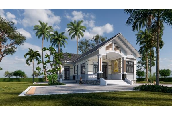 Thiết kế mặt tiền nhà cấp 4