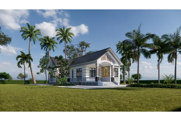 Thiết kế mặt tiền nhà cấp 4