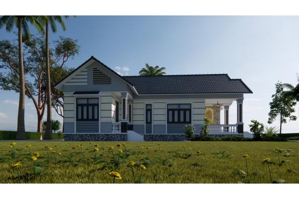 Thiết kế mặt tiền nhà cấp 4