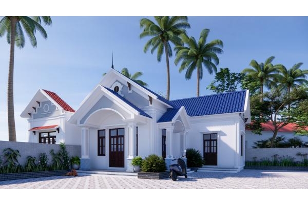 Thiết kế mặt tiền nhà cấp 4