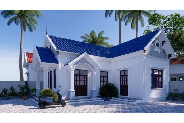 Thiết kế mặt tiền nhà cấp 4